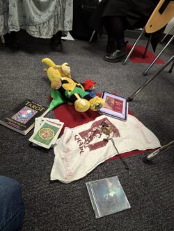 Objects representing 'religion' for the Cabinet of Curiosity